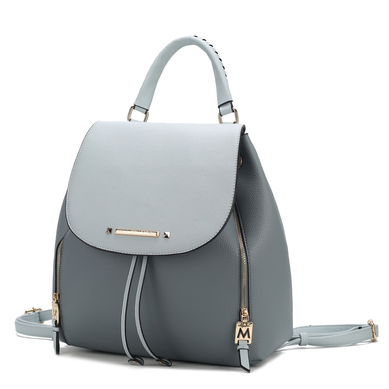MKF Collection Kimberly Fashion Backpack By Mia K. - Denim Light Blue