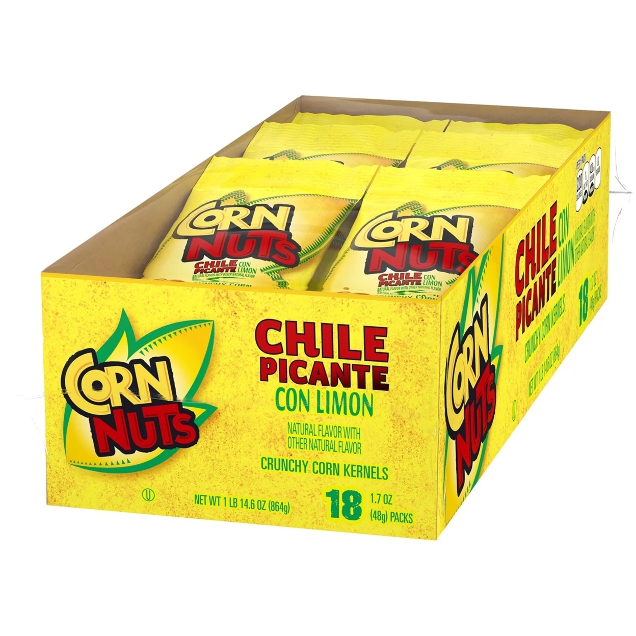 Corn Nuts Chile Picante Con Limon Crunchy Corn Kernels, 1.7 Ounce (Pack Of 18)