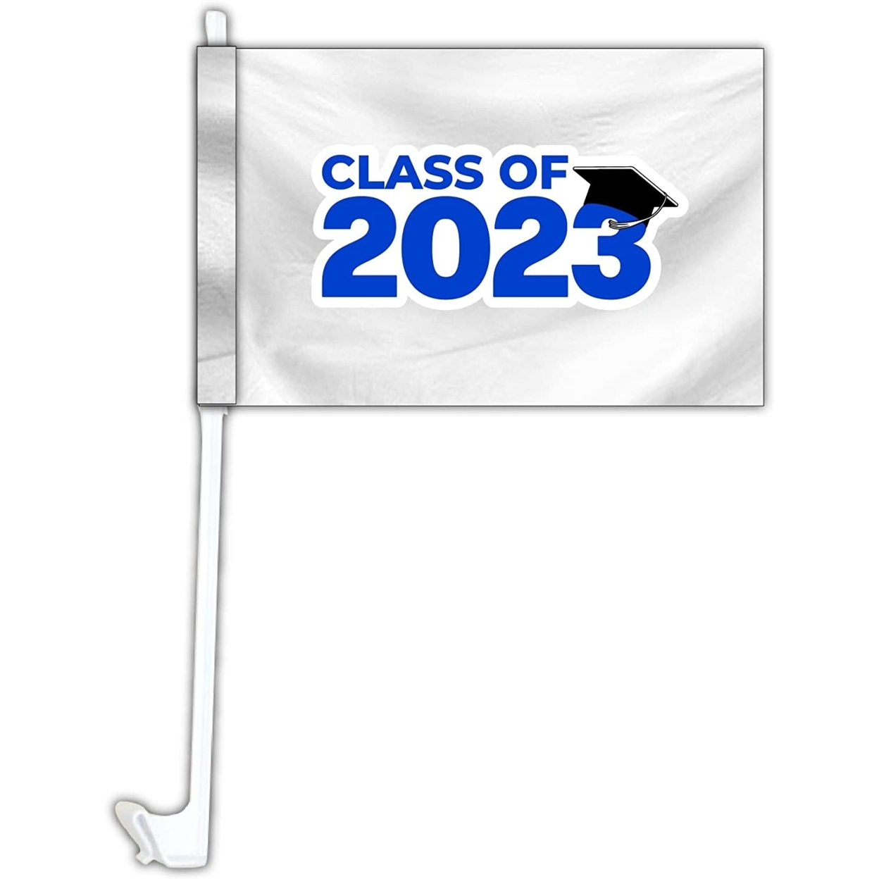 Class Of 2023 Graduation Senior Grad Car Flag Set Of 2 - Blue