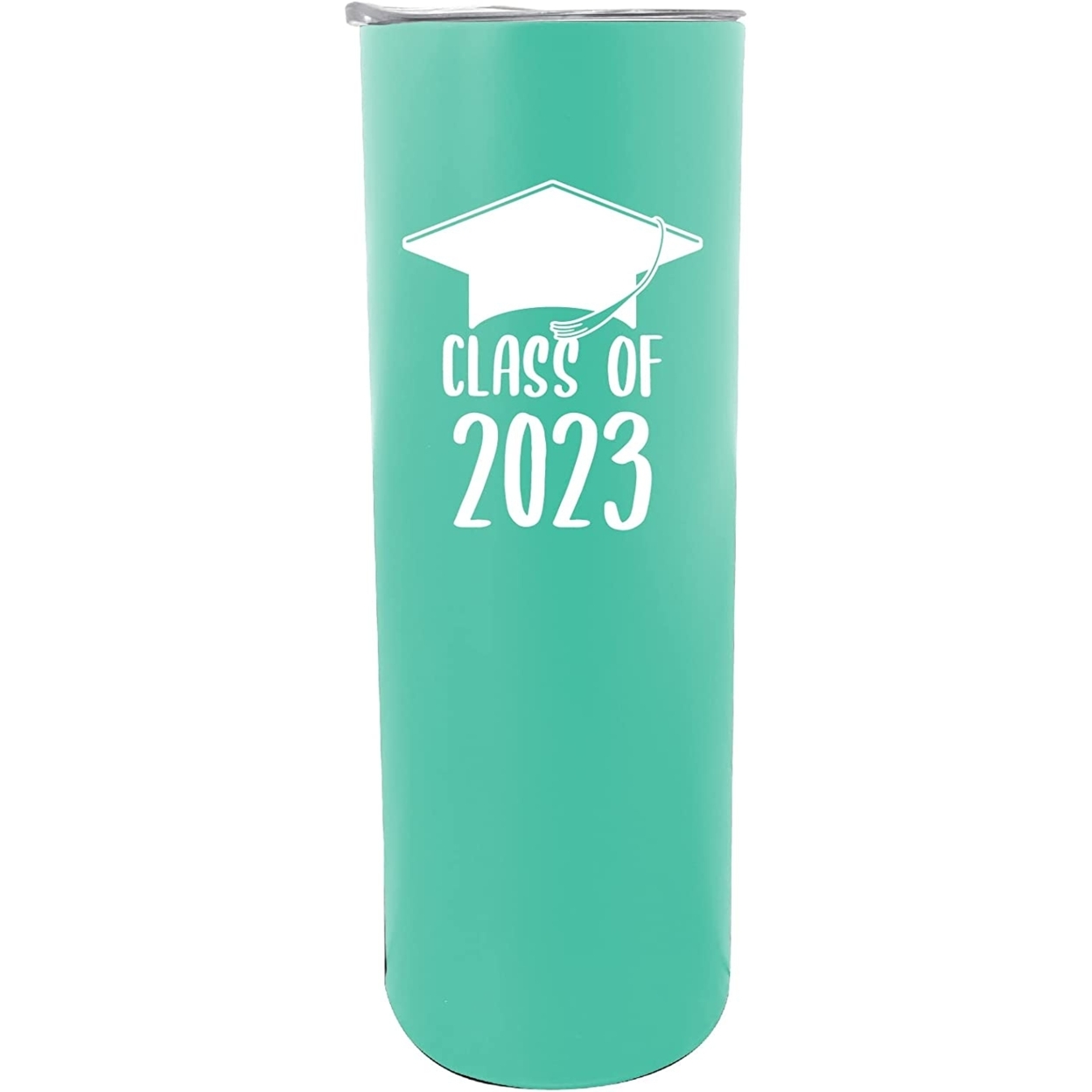R And R Imports Class Of 2023 Grad Graduation 20 Oz Insulated Stainless Steel Skinny Tumbler - Seafoam