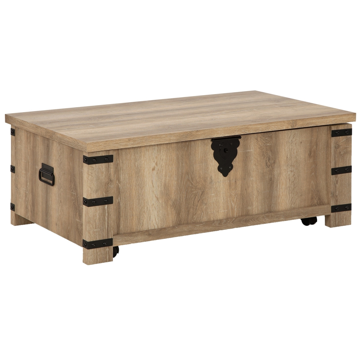 Classic 47 Inch Coffee Table, Lift Top, Concealed Storage, Light Brown Wood- Saltoro Sherpi