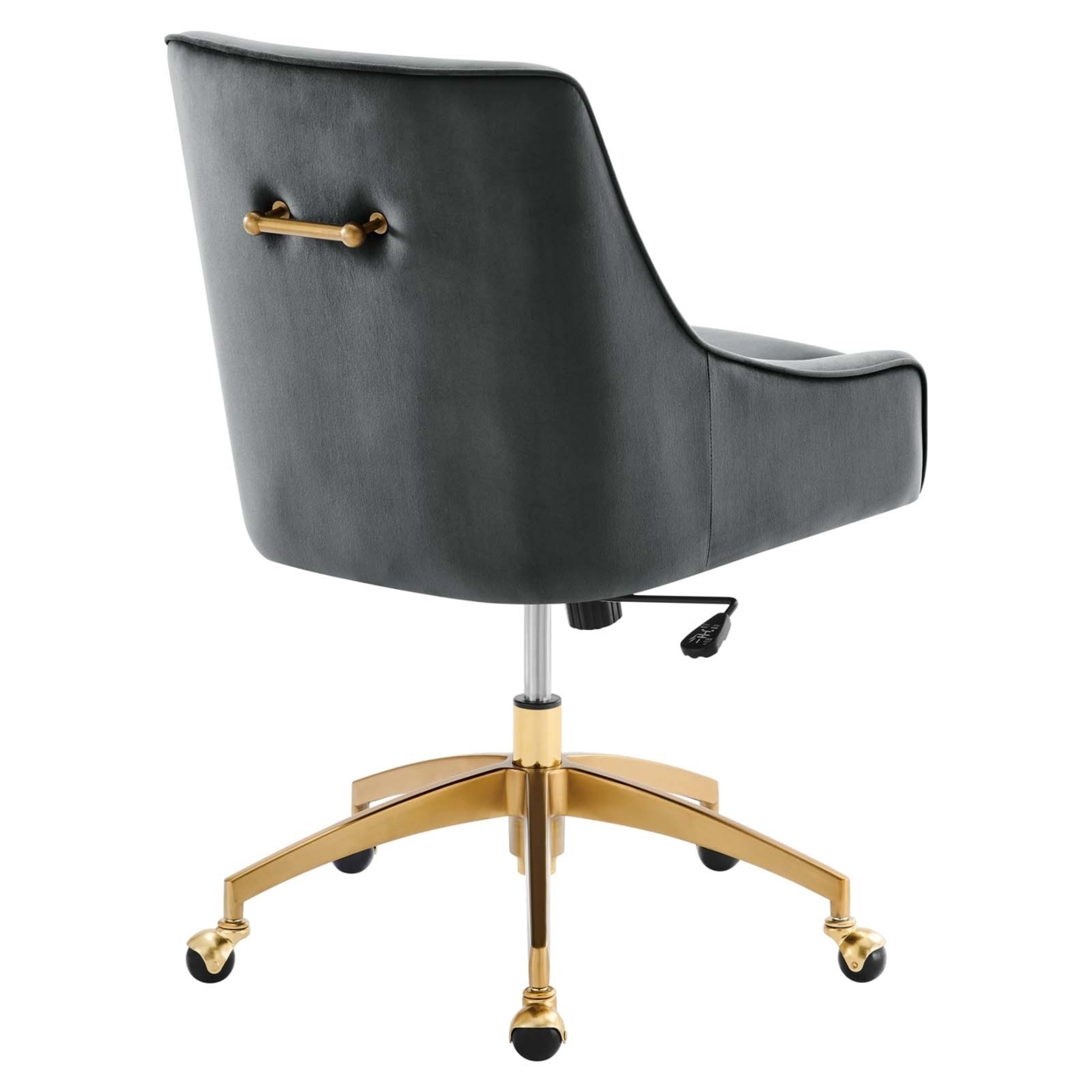 Discern Performance Velvet Office Chair, Gray