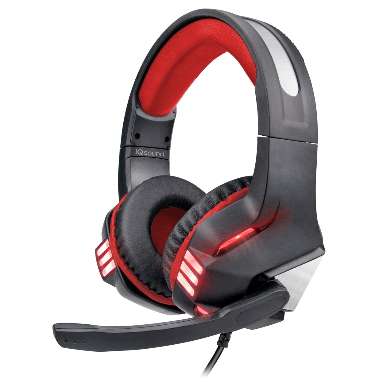 Pro-Wired Gaming Headset With Great Stereo Surround Sound Effect (IQ-480G) - Red