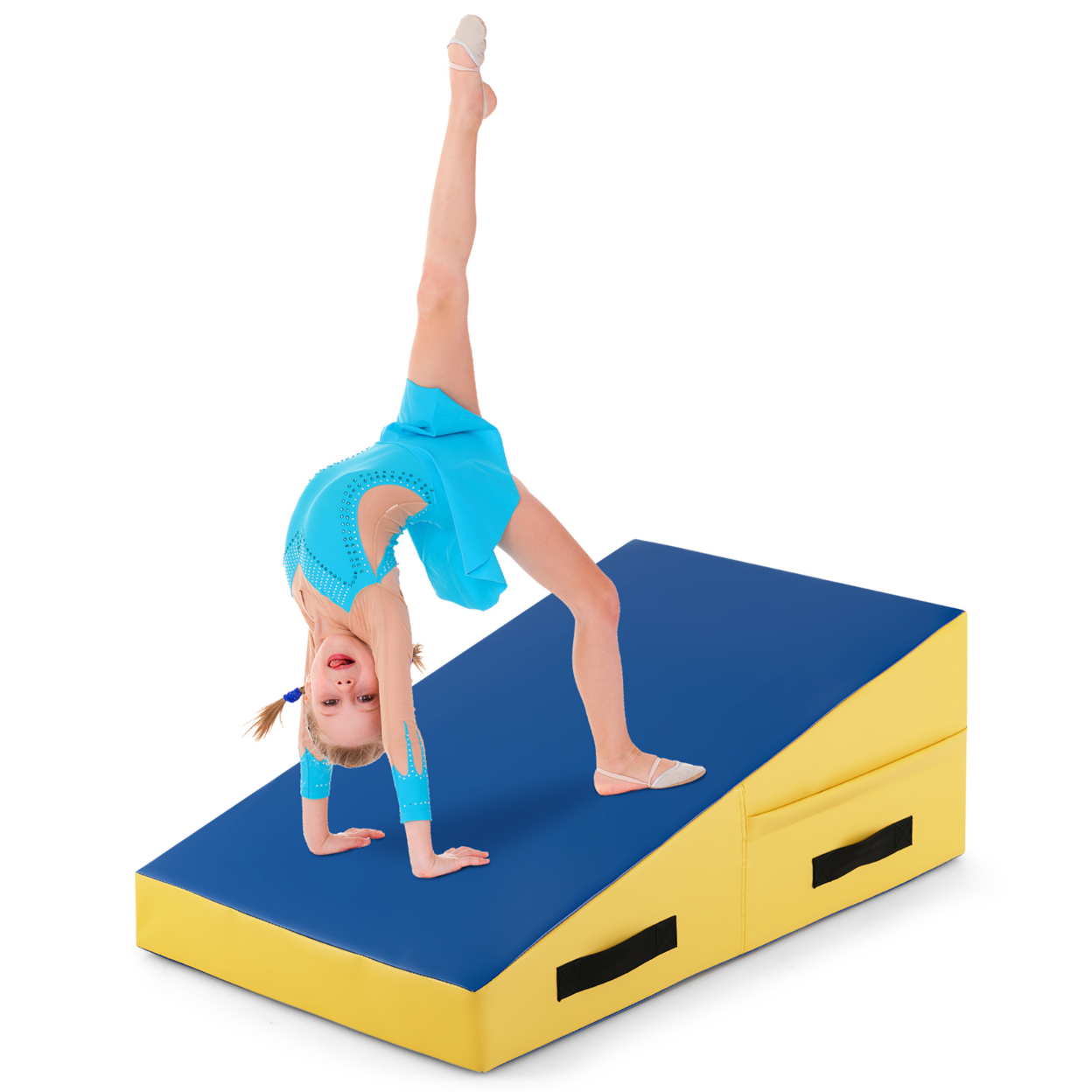 Incline Gymnastics Mat Slope Gym Mat Fitness Wedge Mat Skill Shape Exercise Mat Non-Folding