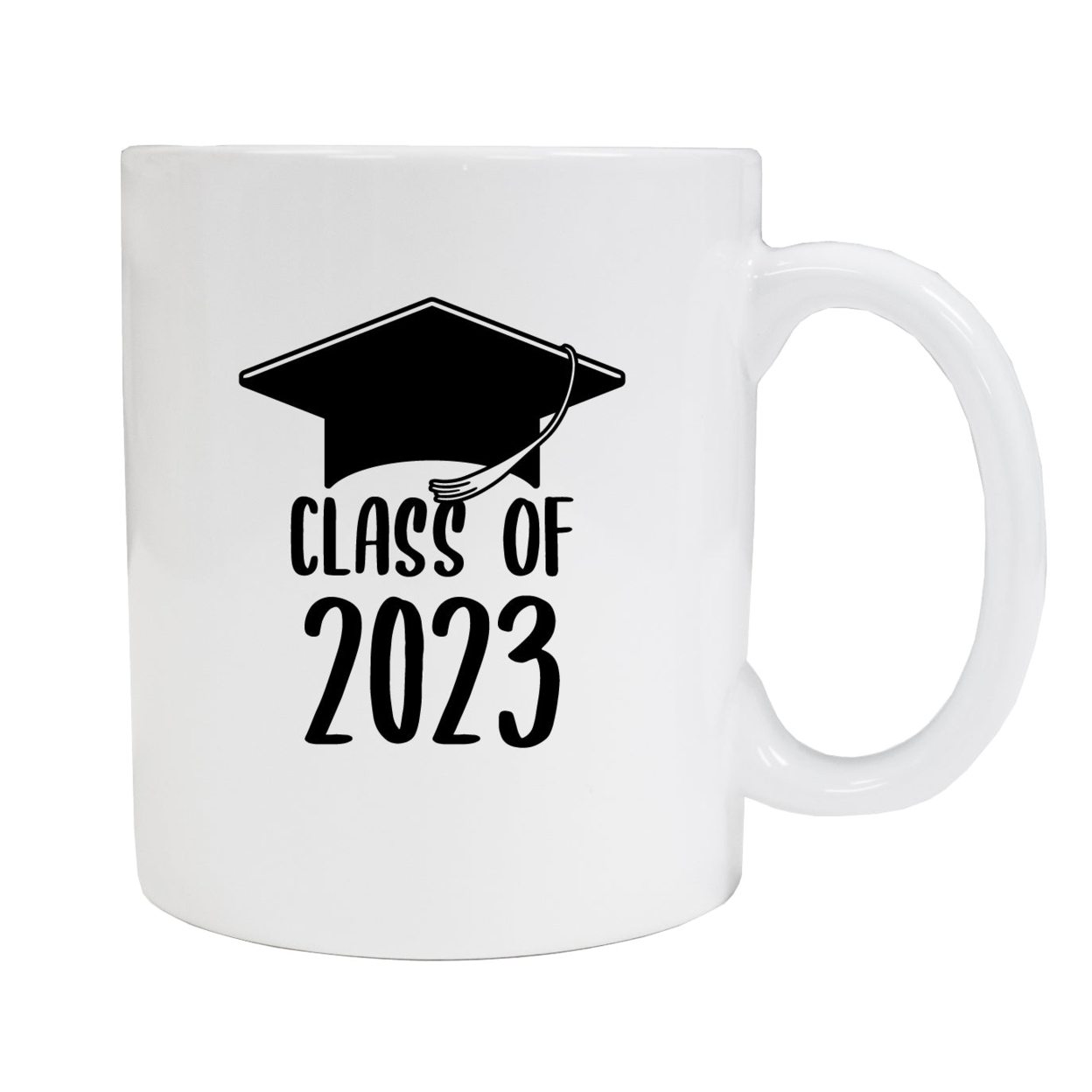 Class Of 2023 Graduation 12 Oz Ceramic Coffee Mug - Black/B, 2-Pack