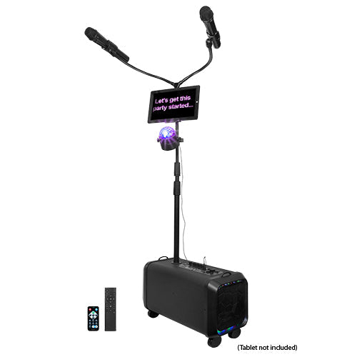 Portable PA System Karaoke Speaker With TWS, FM Radio & LED Disco Ball (IQ-906K)