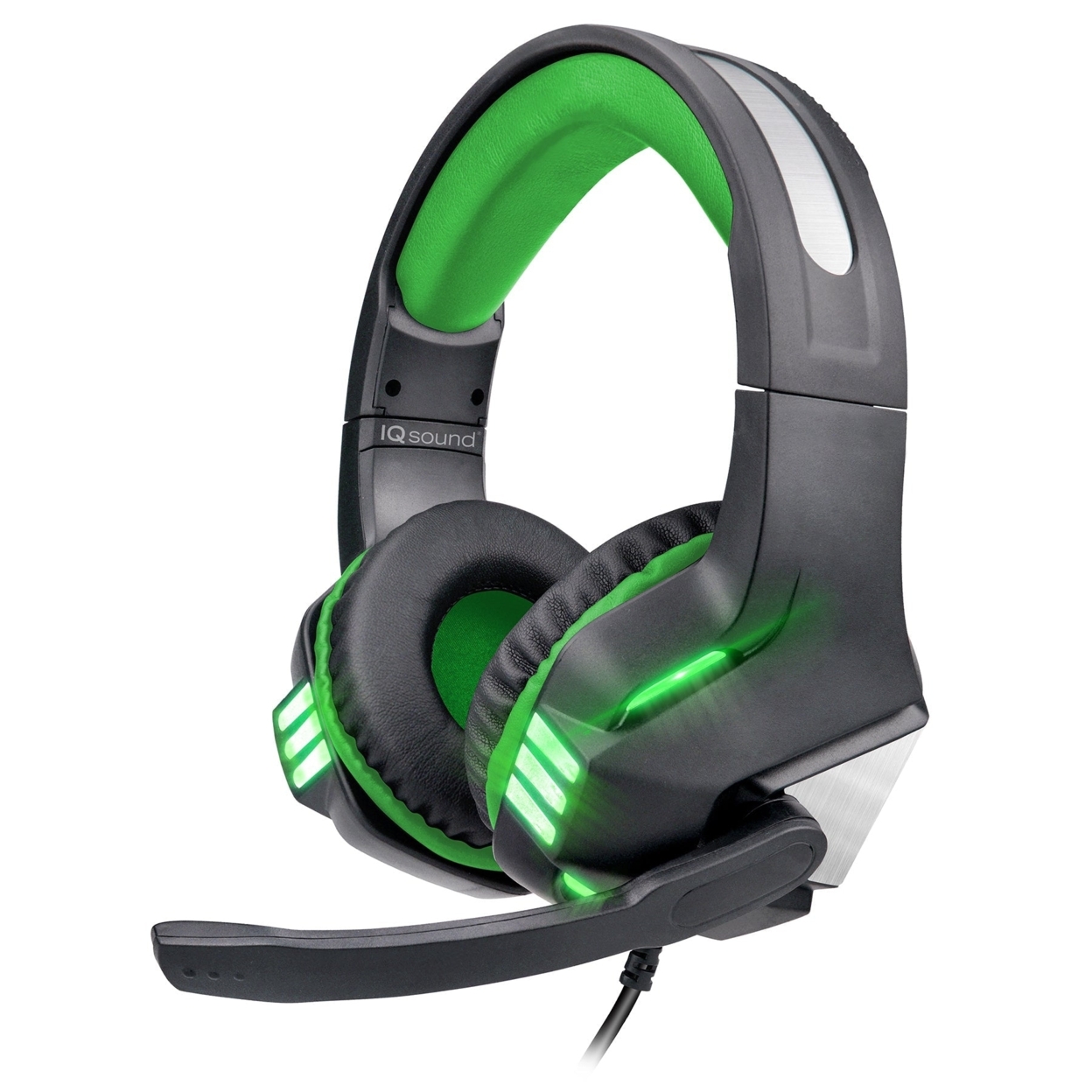 Pro-Wired Gaming Headset With Great Stereo Surround Sound Effect (IQ-480G) - Green