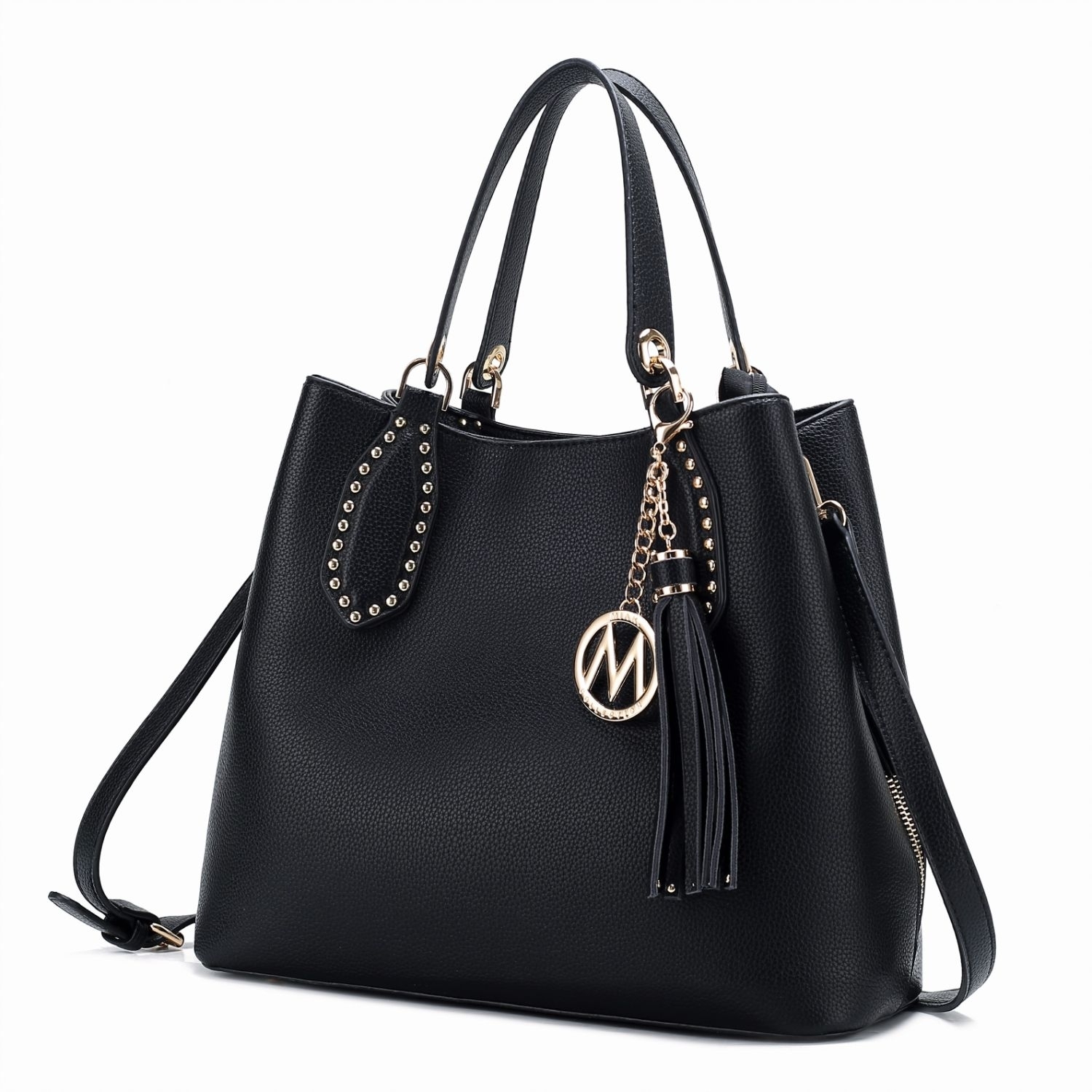 MKF Collection Lana Hobo Shoulder Handbag Vegan Leather - Black