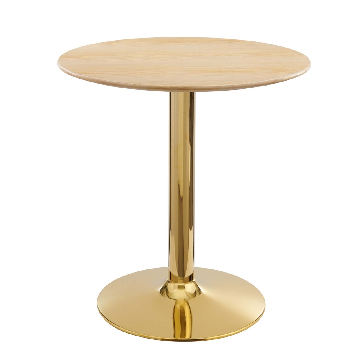 Verne 28 Dining Table, Gold Natural
