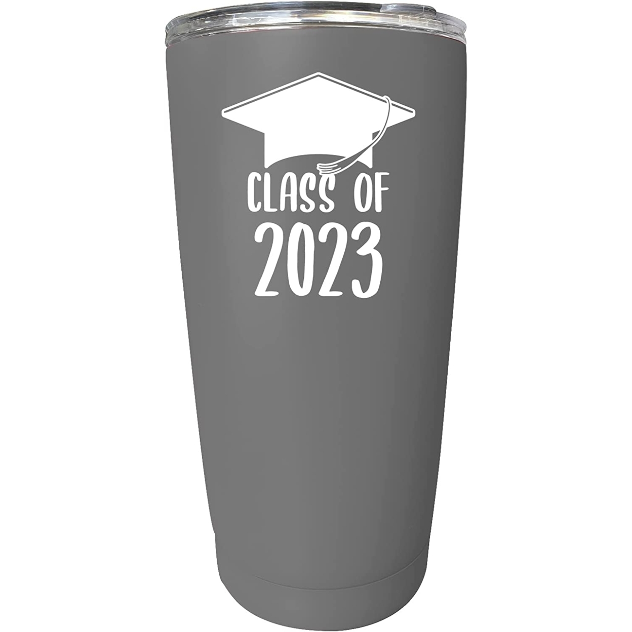 R And R Imports Class Of 2023 Graduation Senior Grad 16 Oz Stainless Steel Insulated Tumbler - Gray