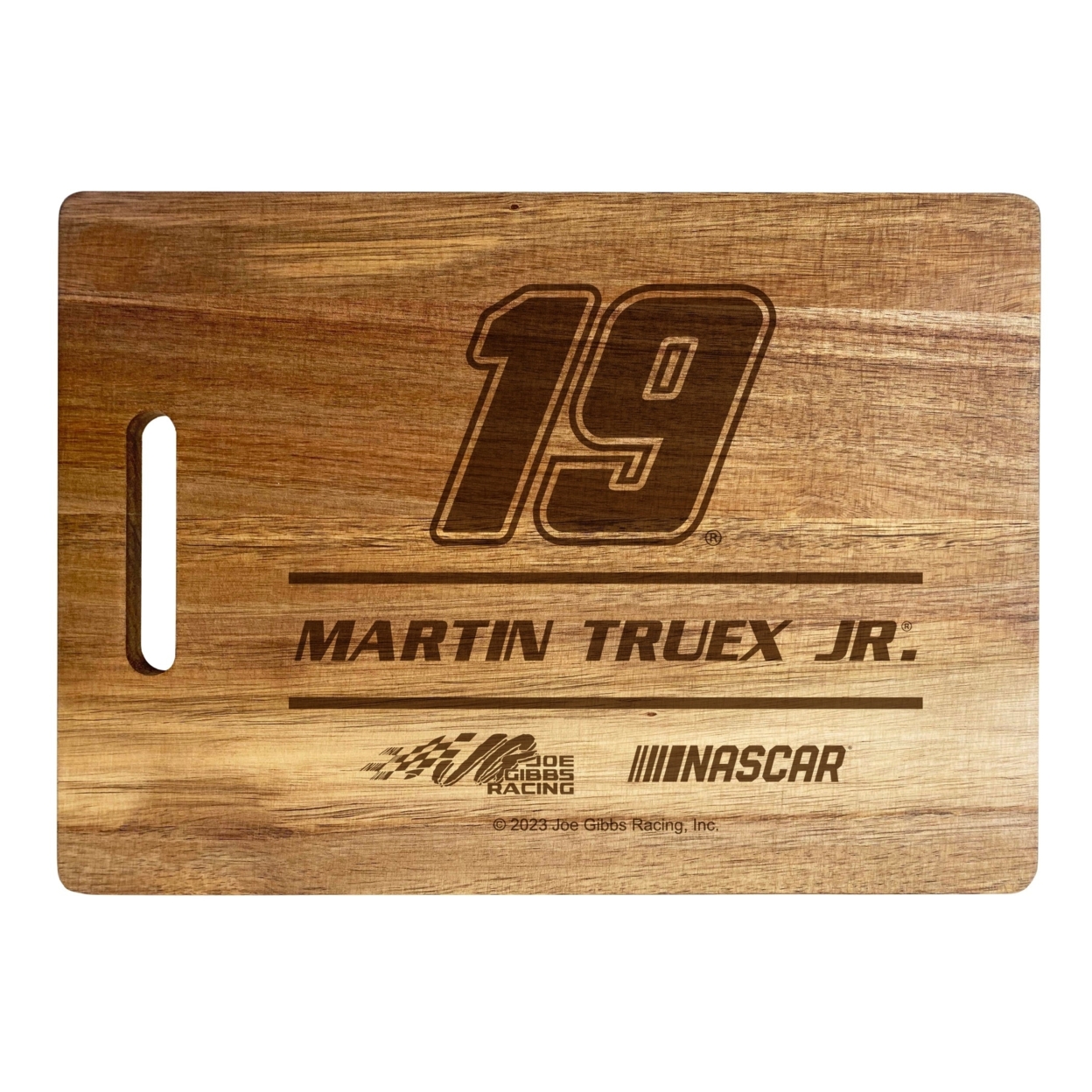 #19 Martin Truex Jr. NASCAR Officially Licensed Engraved Wooden Cutting Board
