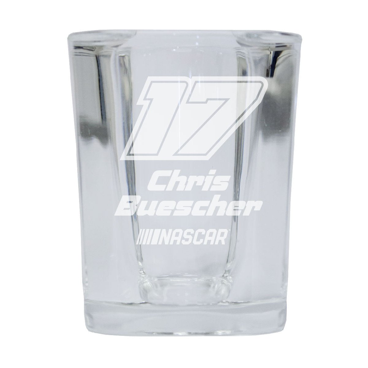 #17 Chris Buescher NASCAR Officially Licensed Square Shot Glass