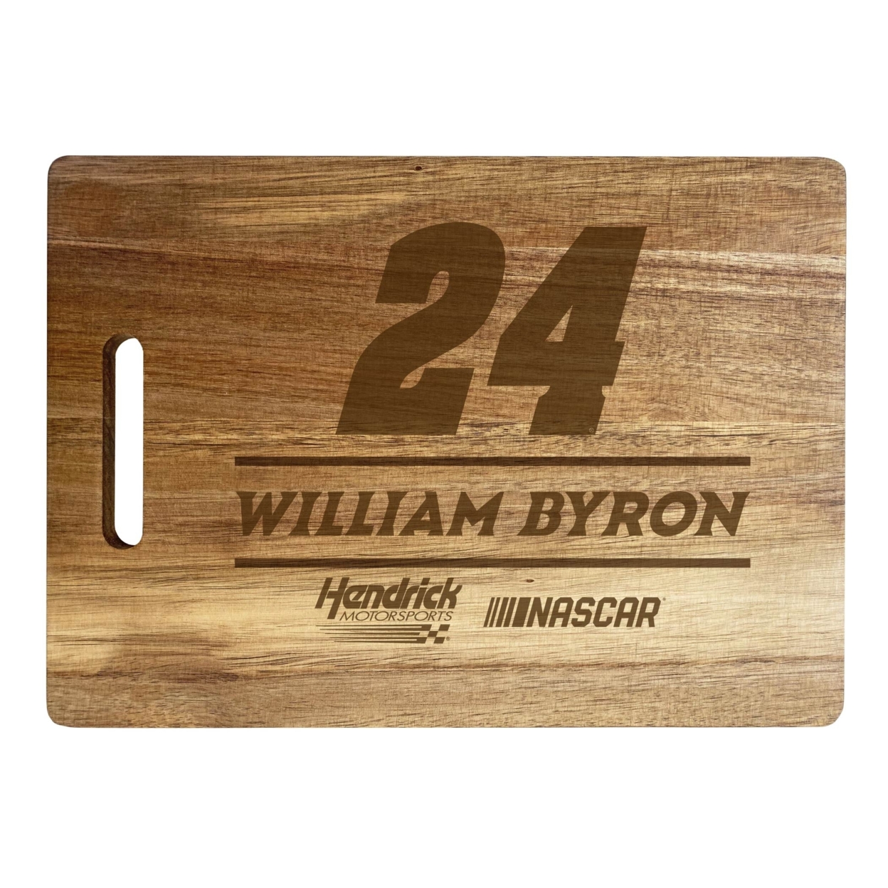#24 William Byron NASCAR Officially Licensed Engraved Wooden Cutting Board