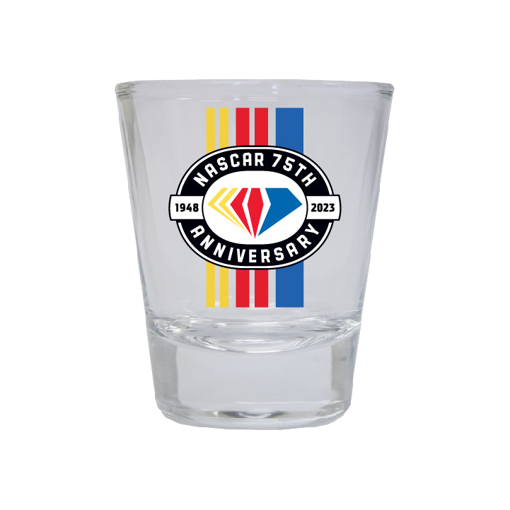 NASCAR 75 Year Anniversary Officially Licensed Round Shot Glass