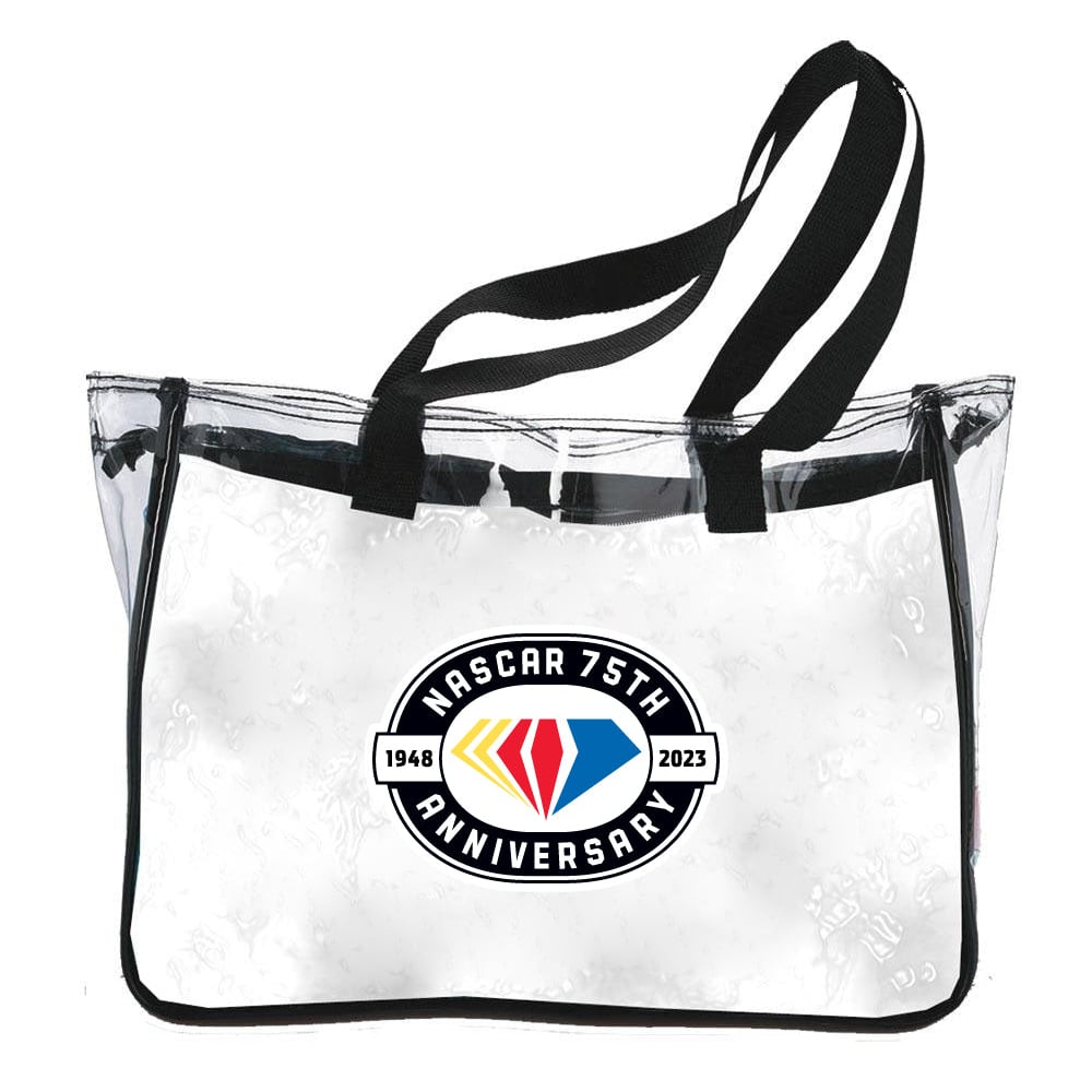 NASCAR 75 Year Anniversary Officially Licensed Clear Tote Bag