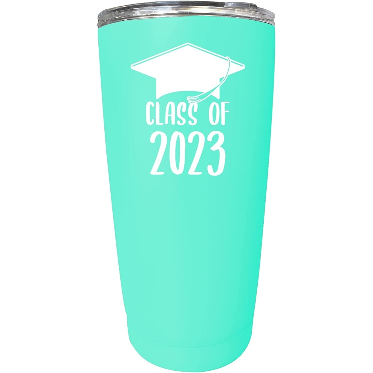R And R Imports Class Of 2023 Graduation Senior Grad 16 Oz Stainless Steel Insulated Tumbler - Seafoam
