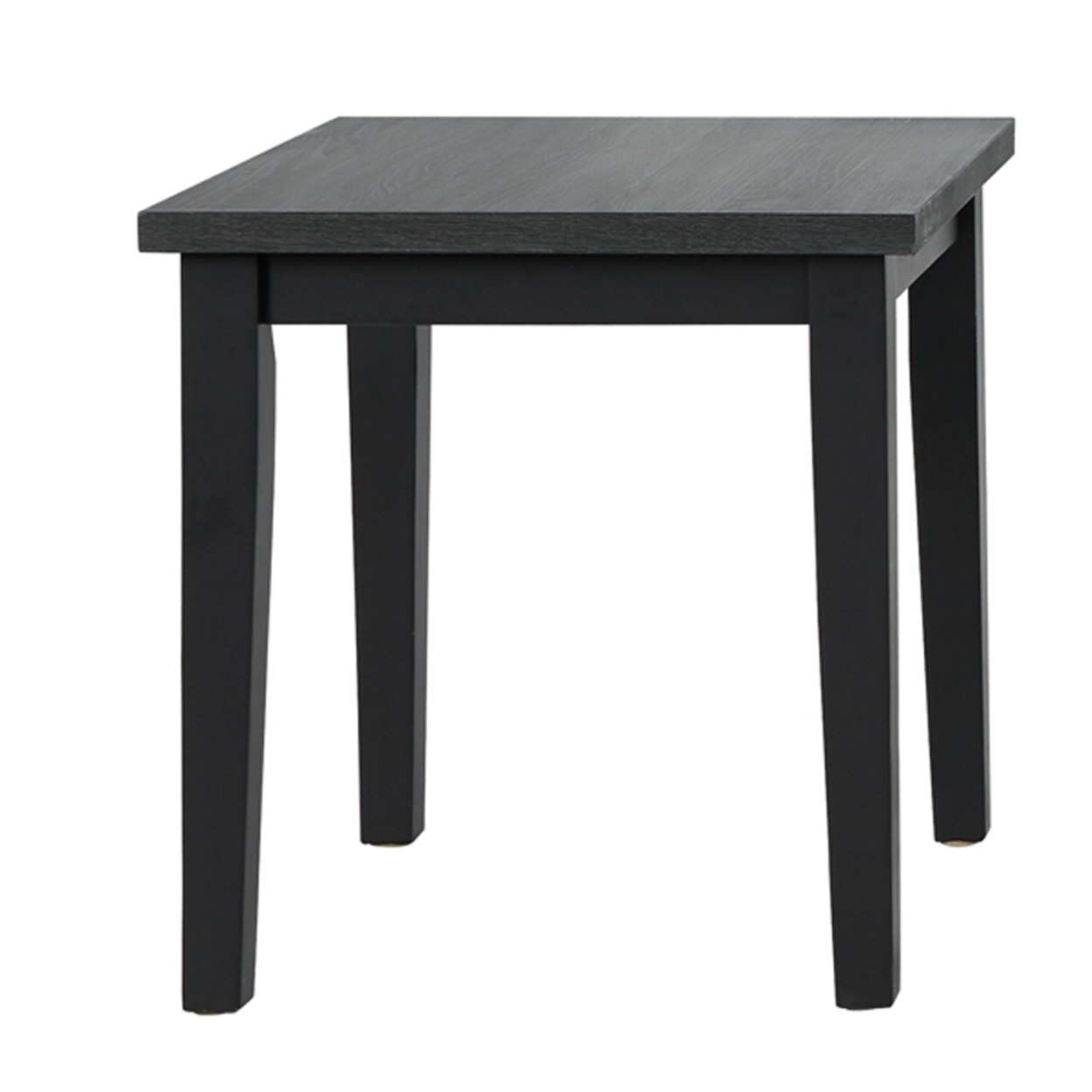 Modern 3 Piece Coffee Table Set, Melamine Laminate Finish, Dark Gray Wood- Saltoro Sherpi
