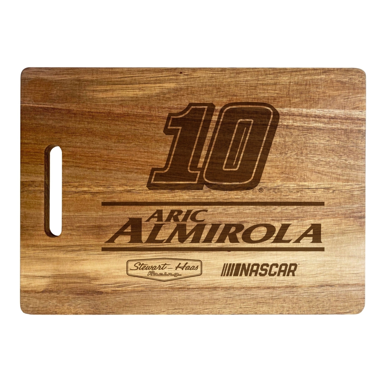 #10 Aric Almirola NASCAR Officially Licensed Engraved Wooden Cutting Board