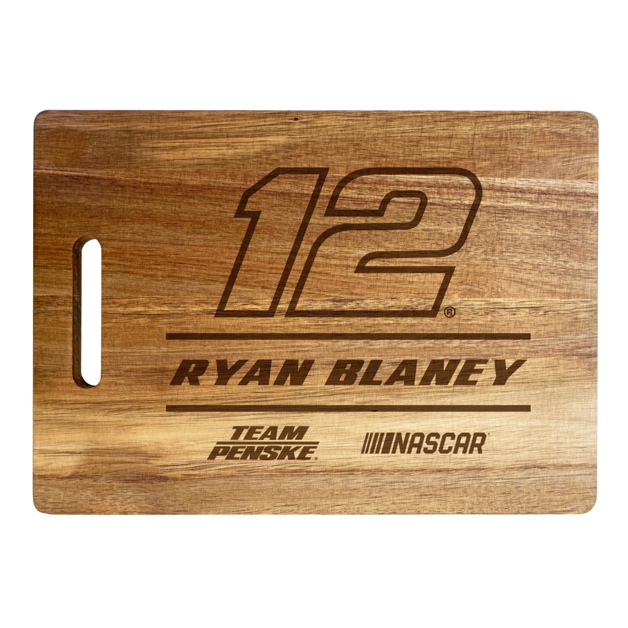 #12 Ryan Blaney NASCAR Officially Licensed Engraved Wooden Cutting Board