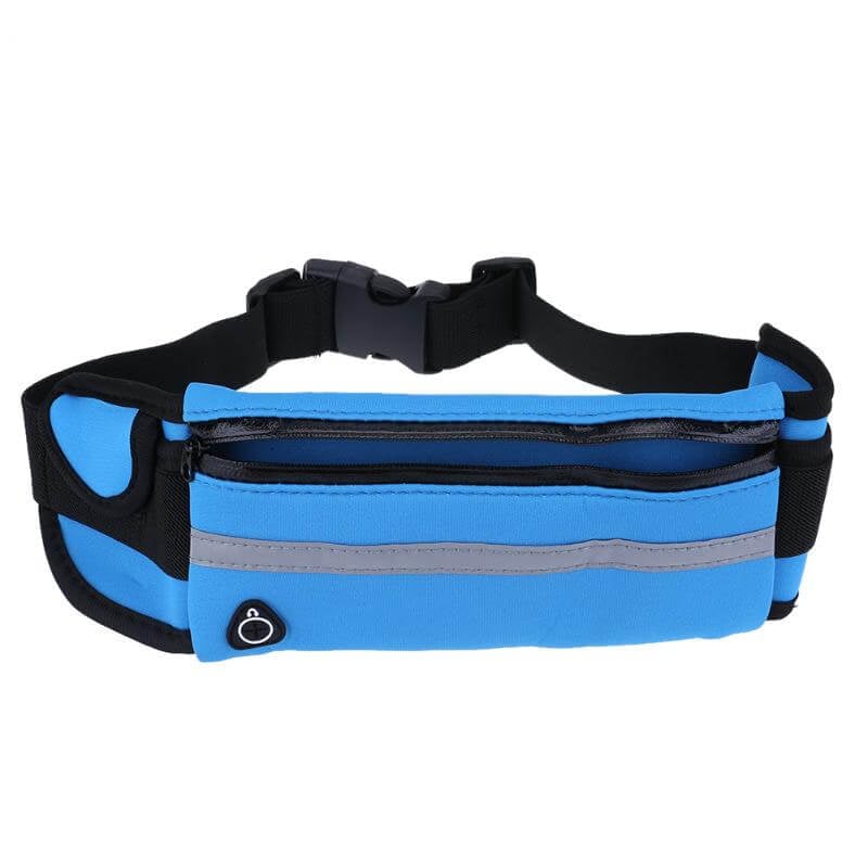 Velocity Water-Resistant Sports Running Belt And Fanny Pack For Outdoor Sports - Black