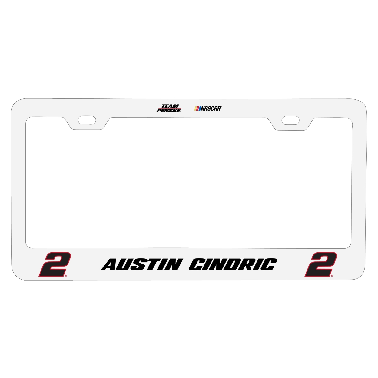 #2 Austin Cindric Officially Licensed Metal License Plate Frame