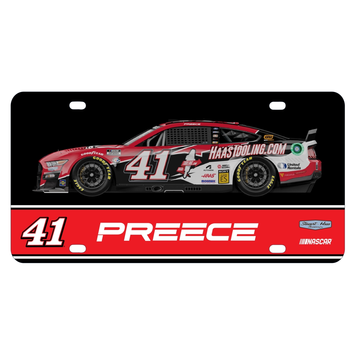 #41 Ryan Preece NASCAR Metal License Plate