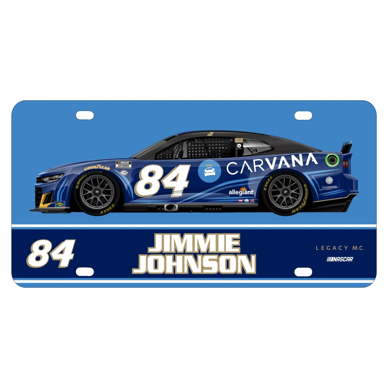 #84 Jimmie Johnson NASCAR Metal License Plate