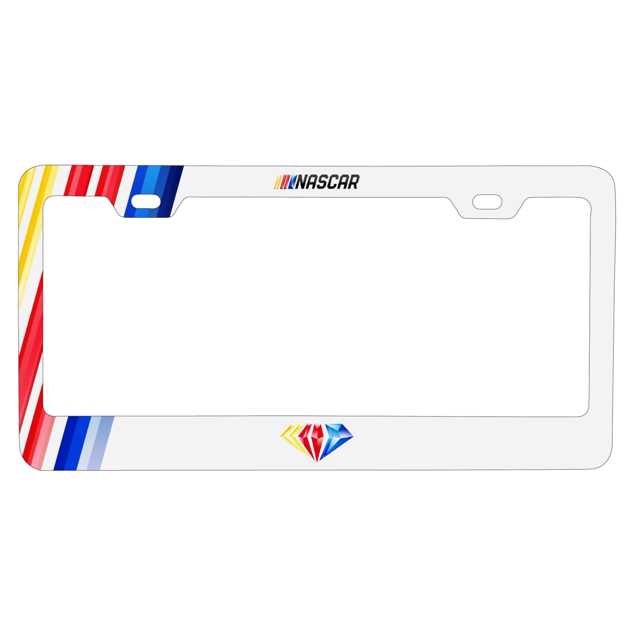 NASCAR 75 Anniversary Officially Licensed Metal License Plate Frame