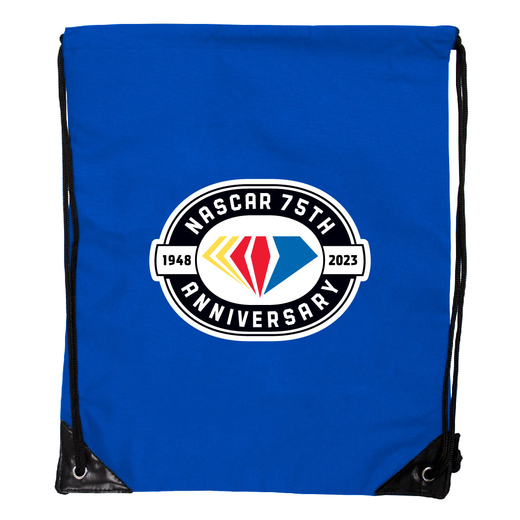 NASCAR 75 Year Anniversary Officially Licensed Cinch Bag - Blue