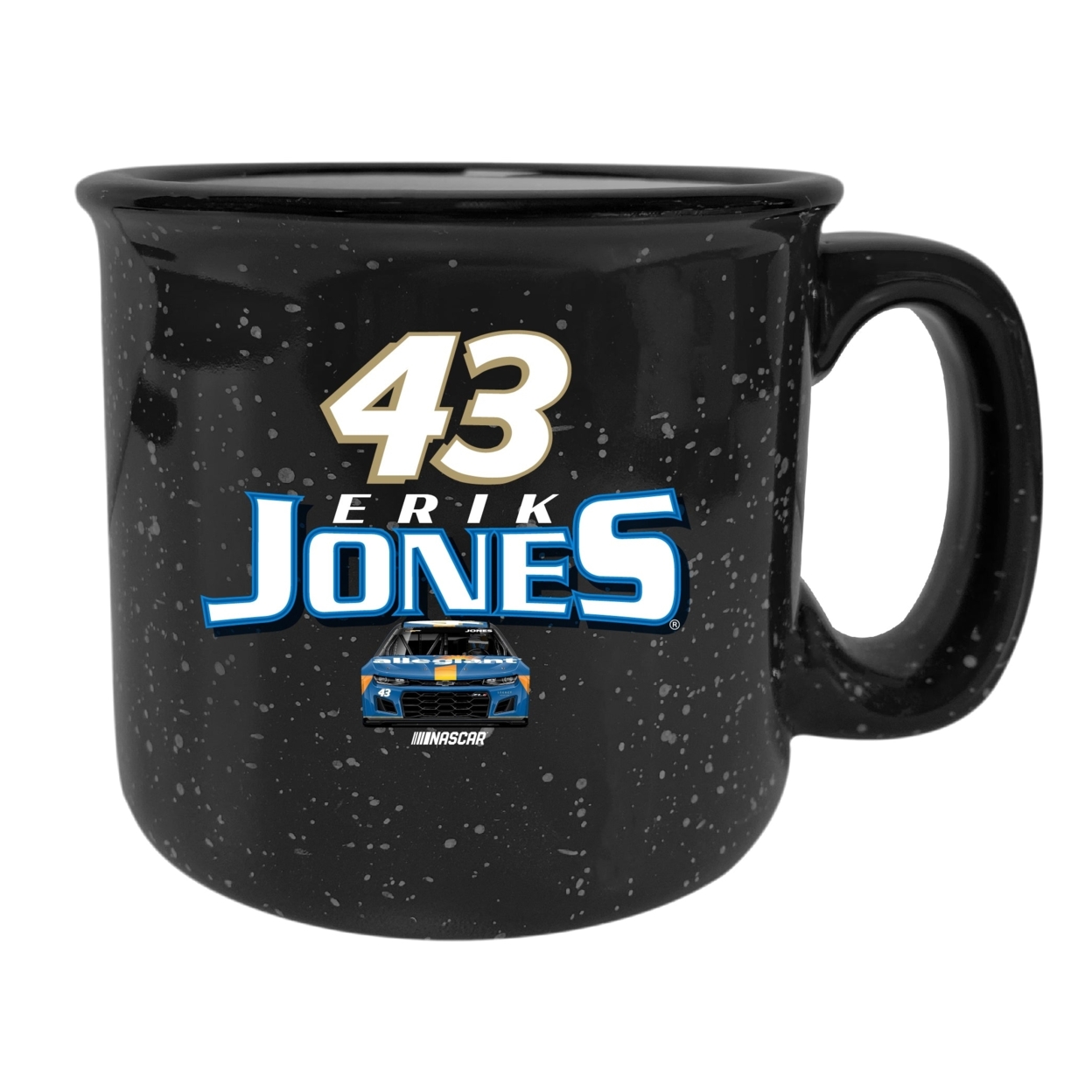 #43 Erik Jones Officially Licensed Ceramic Camper Mug 16oz - Black