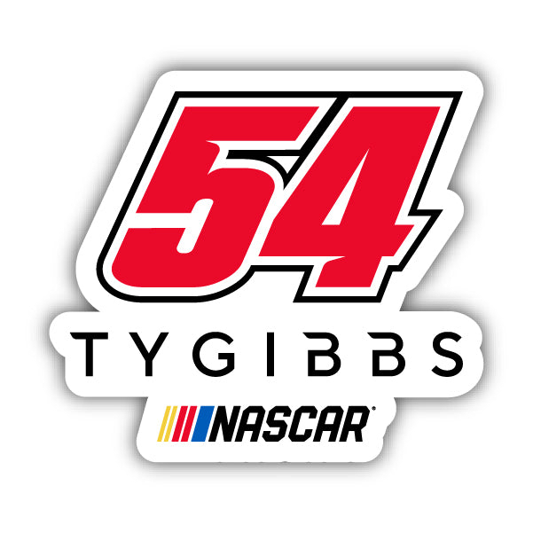 #54 Ty Gibbs 4-Inch Number Laser Cut Decal