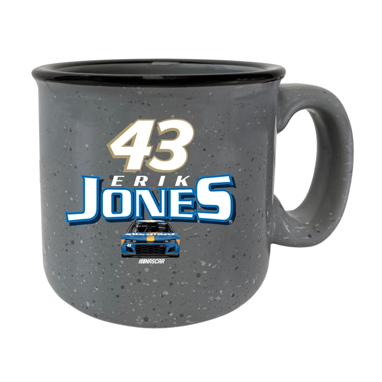 #43 Erik Jones Officially Licensed Ceramic Camper Mug 16oz - Grey