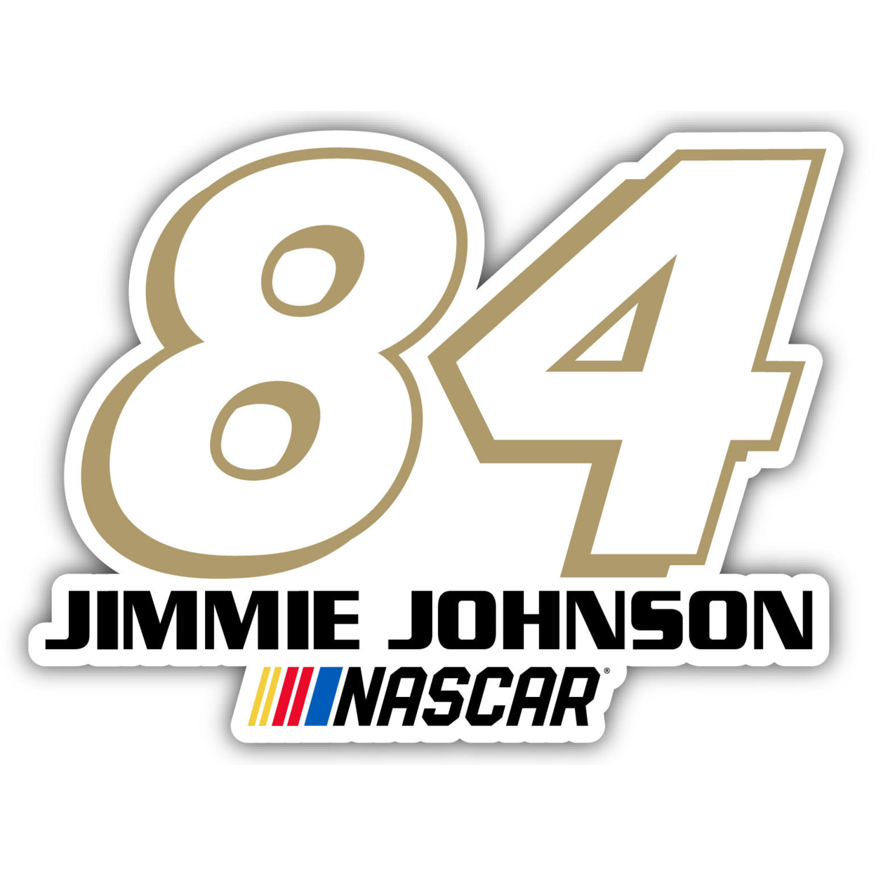#84 Jimmie Johnson 4-Inch Number Laser Cut Decal