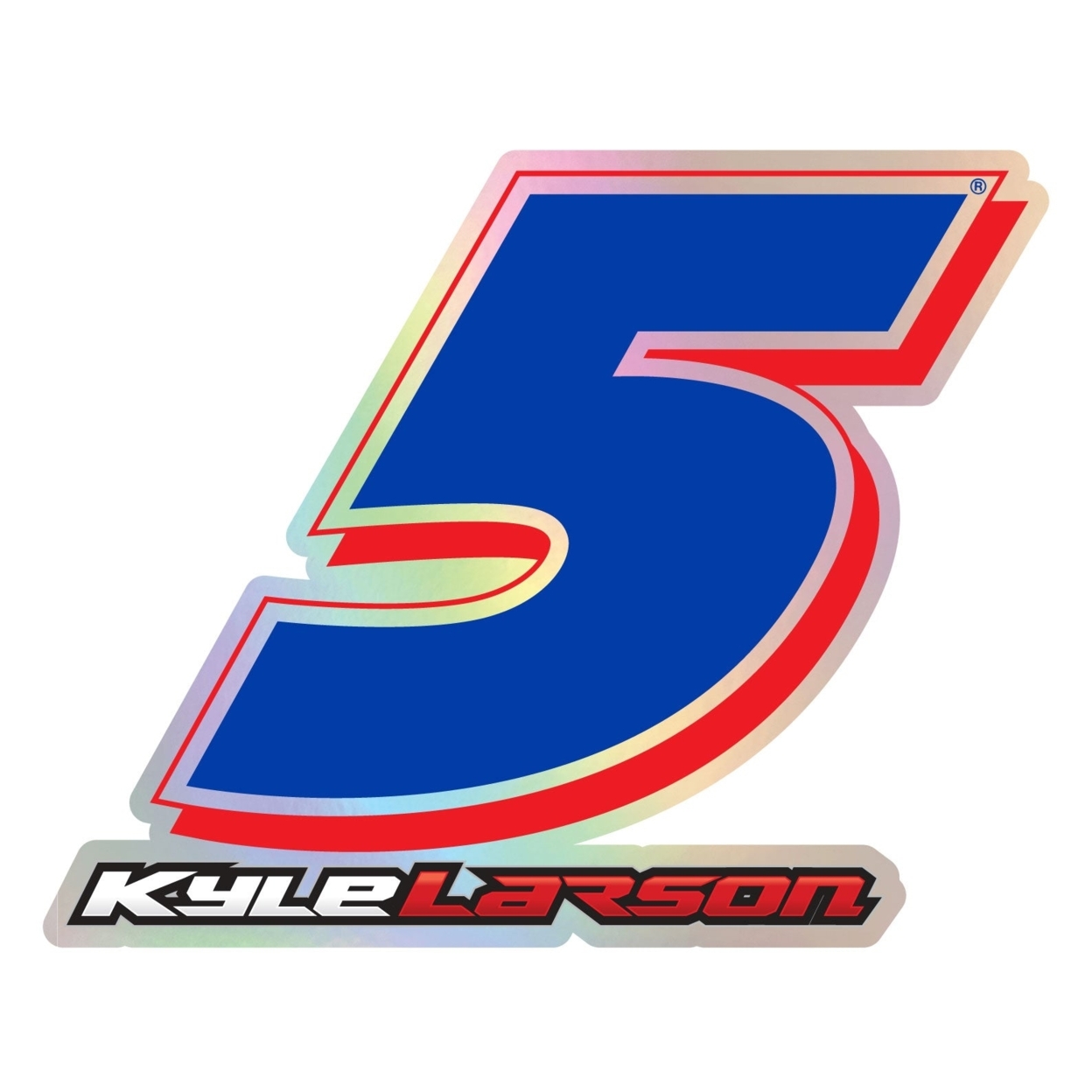 #5 Kyle Larson Laser Cut Holographic Decal - 8-Inch