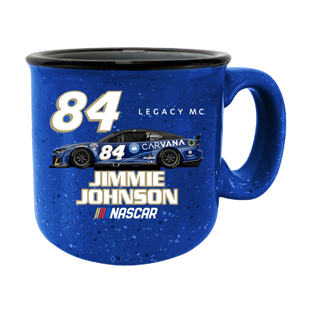 #84 Jimmie Johnson Officially Licensed Ceramic Camper Mug 16oz - Blue