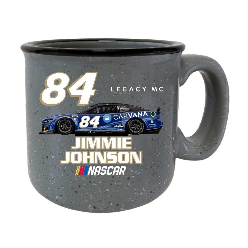 #84 Jimmie Johnson Officially Licensed Ceramic Camper Mug 16oz - Grey