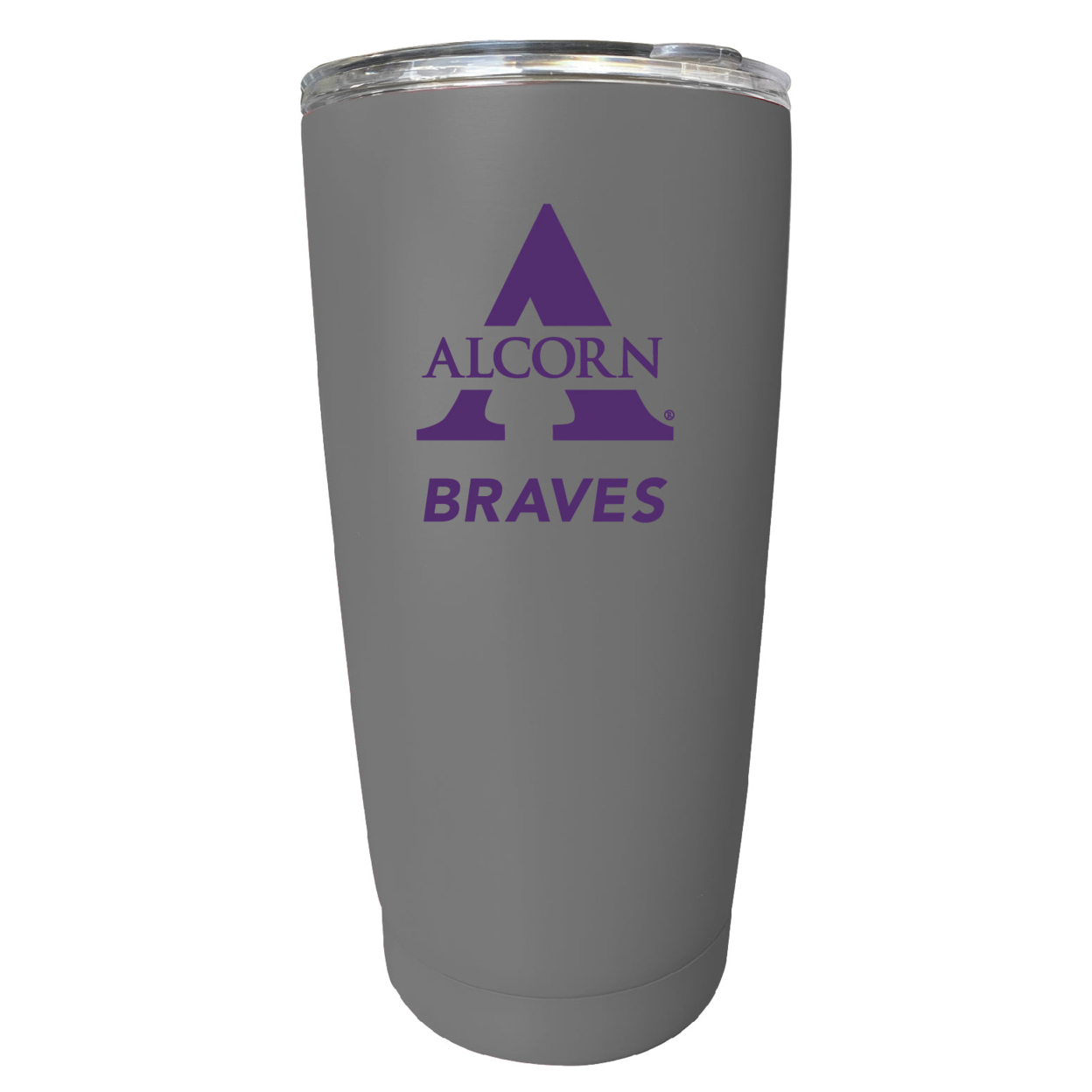Alcorn State Braves 16 Oz Stainless Steel Insulated Tumbler - Gray
