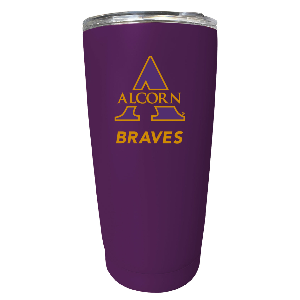 Alcorn State Braves 16 Oz Stainless Steel Insulated Tumbler - Yellow