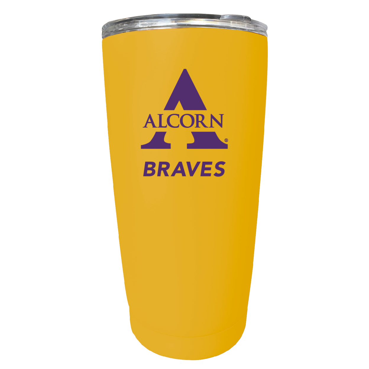 Alcorn State Braves 16 Oz Stainless Steel Insulated Tumbler - Yellow