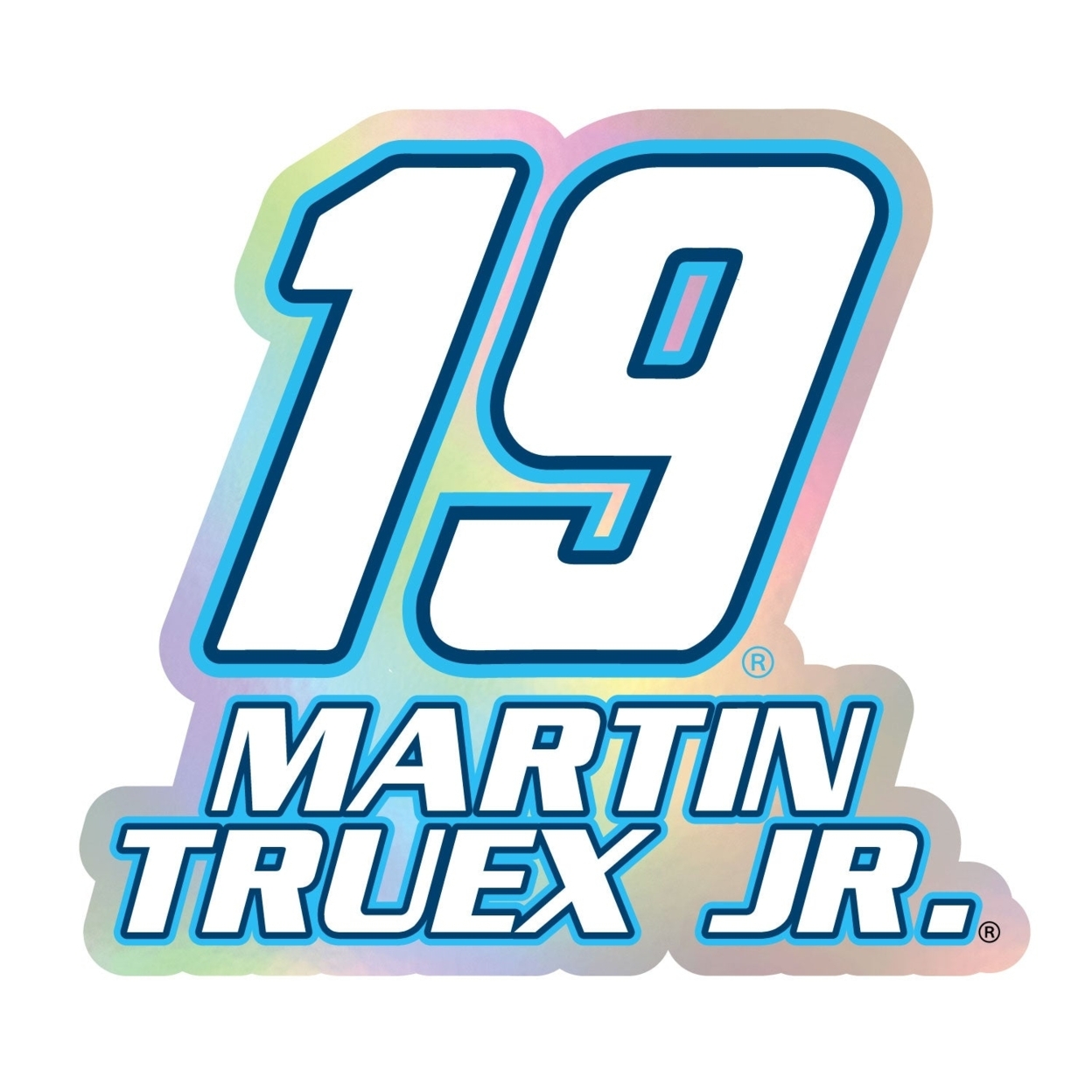 #19 Martin Truex Jr. Laser Cut Holographic Decal - 2-Inch
