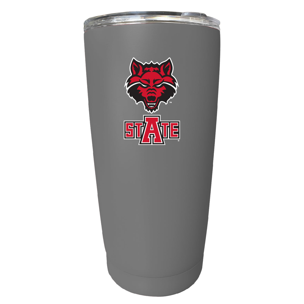 Arkansas State 16 Oz Stainless Steel Insulated Tumbler - Gray