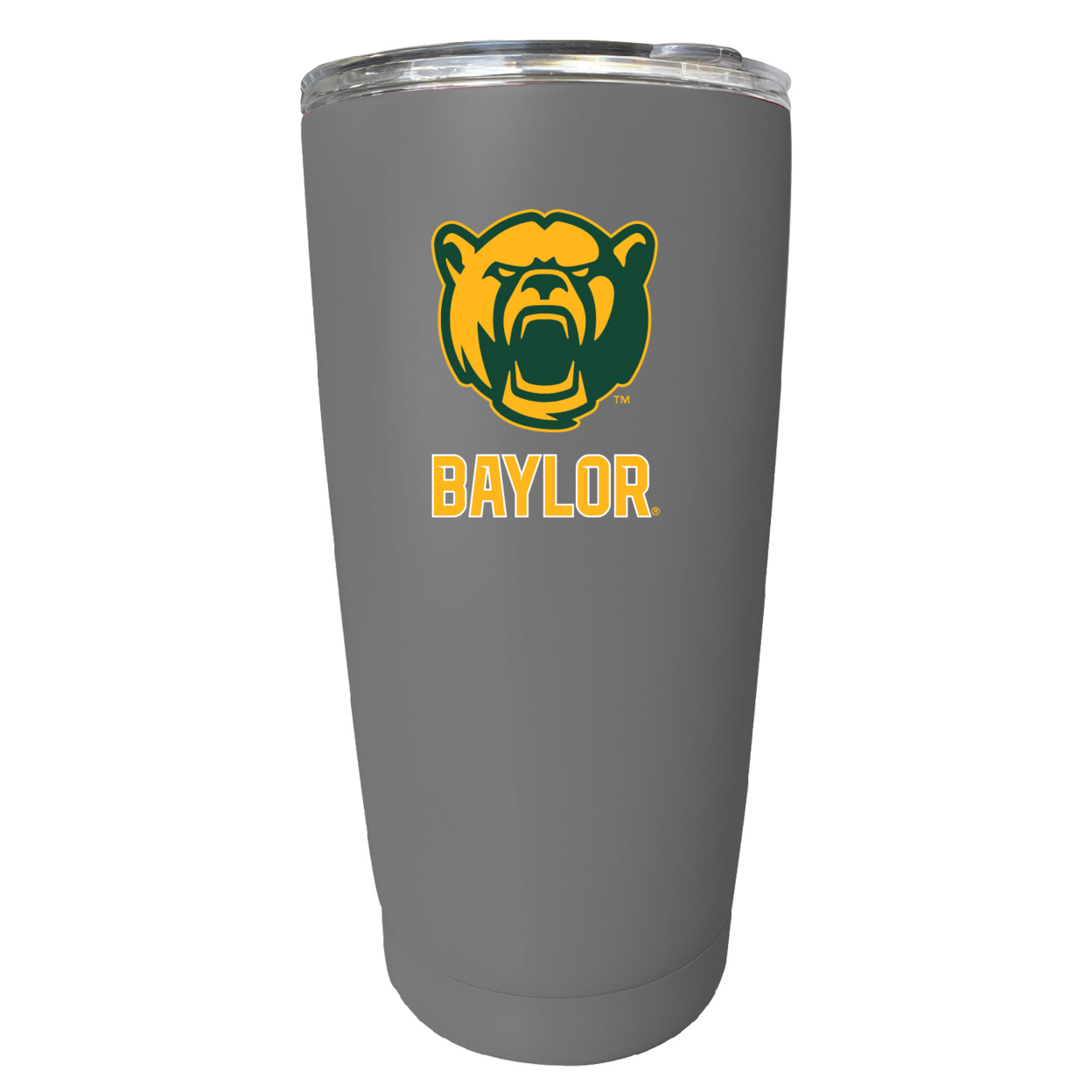 Baylor Bears 16 Oz Stainless Steel Insulated Tumbler - Gray