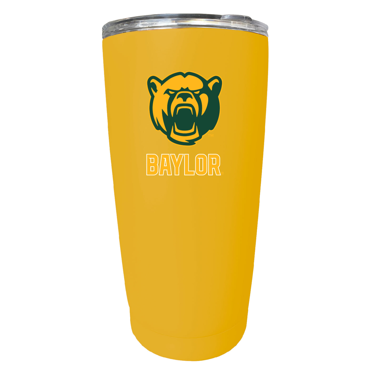 Baylor Bears 16 Oz Stainless Steel Insulated Tumbler - Yellow