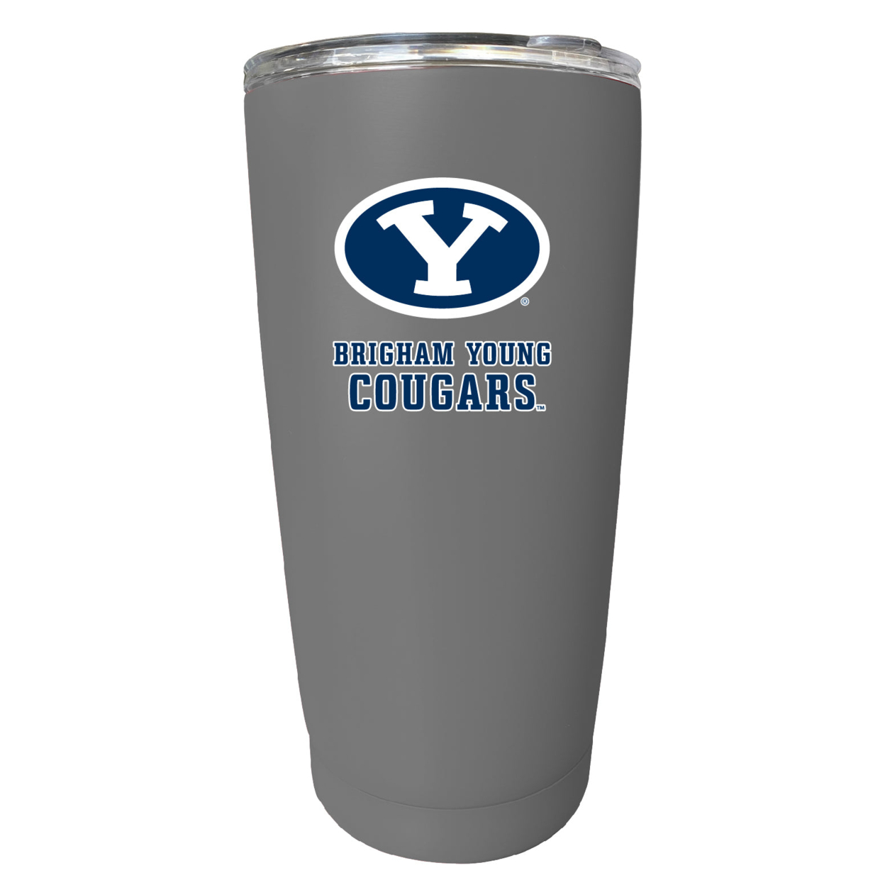 Brigham Young Cougars 16 Oz Stainless Steel Insulated Tumbler - Gray