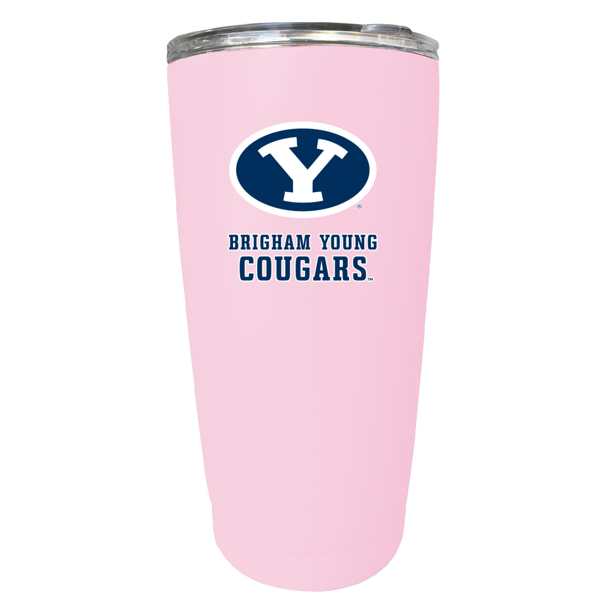 Brigham Young Cougars 16 Oz Stainless Steel Insulated Tumbler - Pink