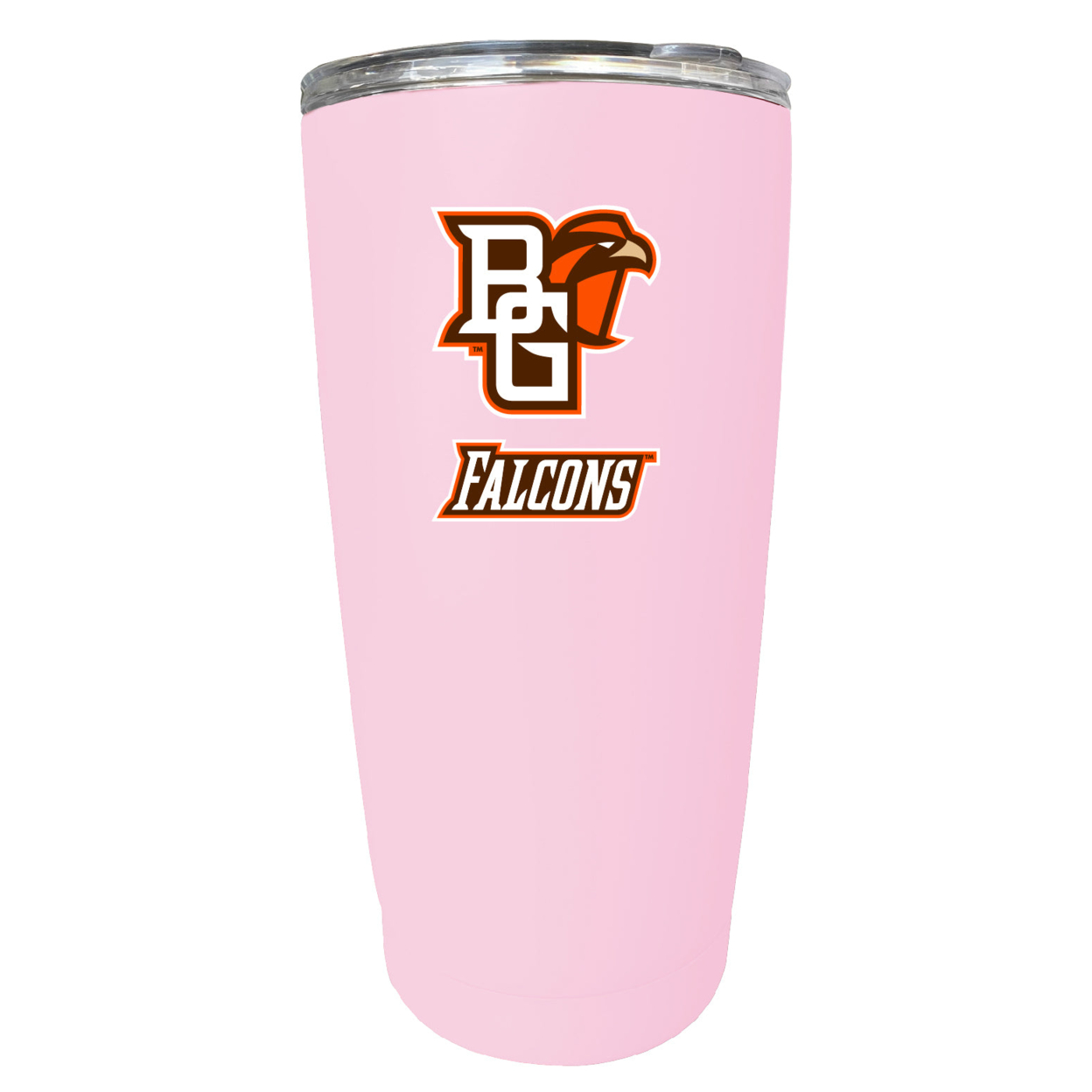 Bowling Green Falcons 16 Oz Stainless Steel Insulated Tumbler - Pink