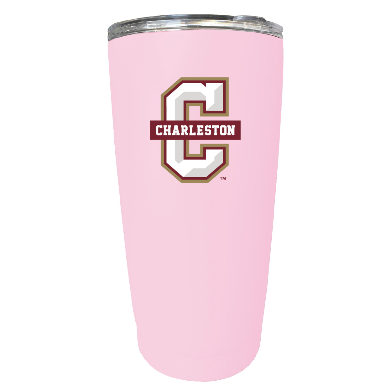 College Of Charleston 16 Oz Stainless Steel Insulated Tumbler - Pink