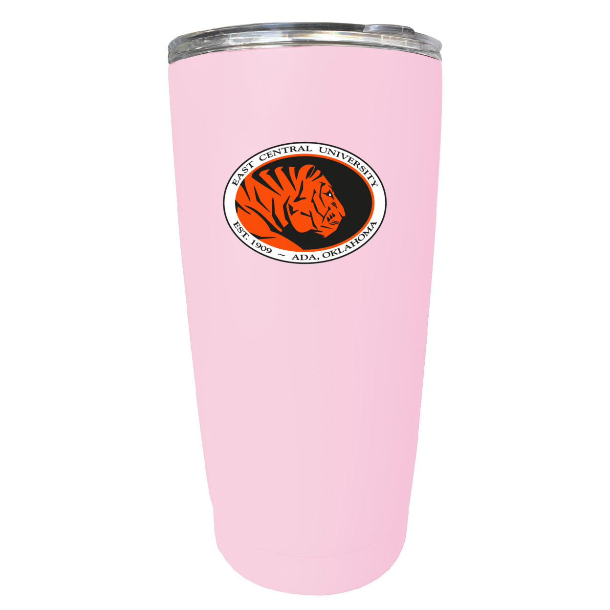 East Central University Tigers 16 Oz Stainless Steel Insulated Tumbler - Pink