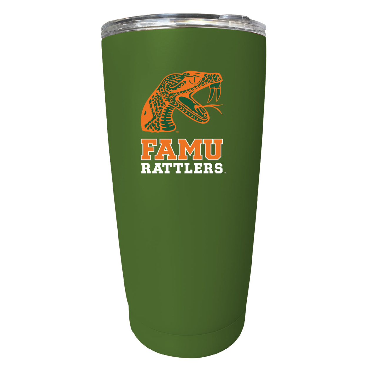 Florida A&M Rattlers 16 Oz Stainless Steel Insulated Tumbler - Green