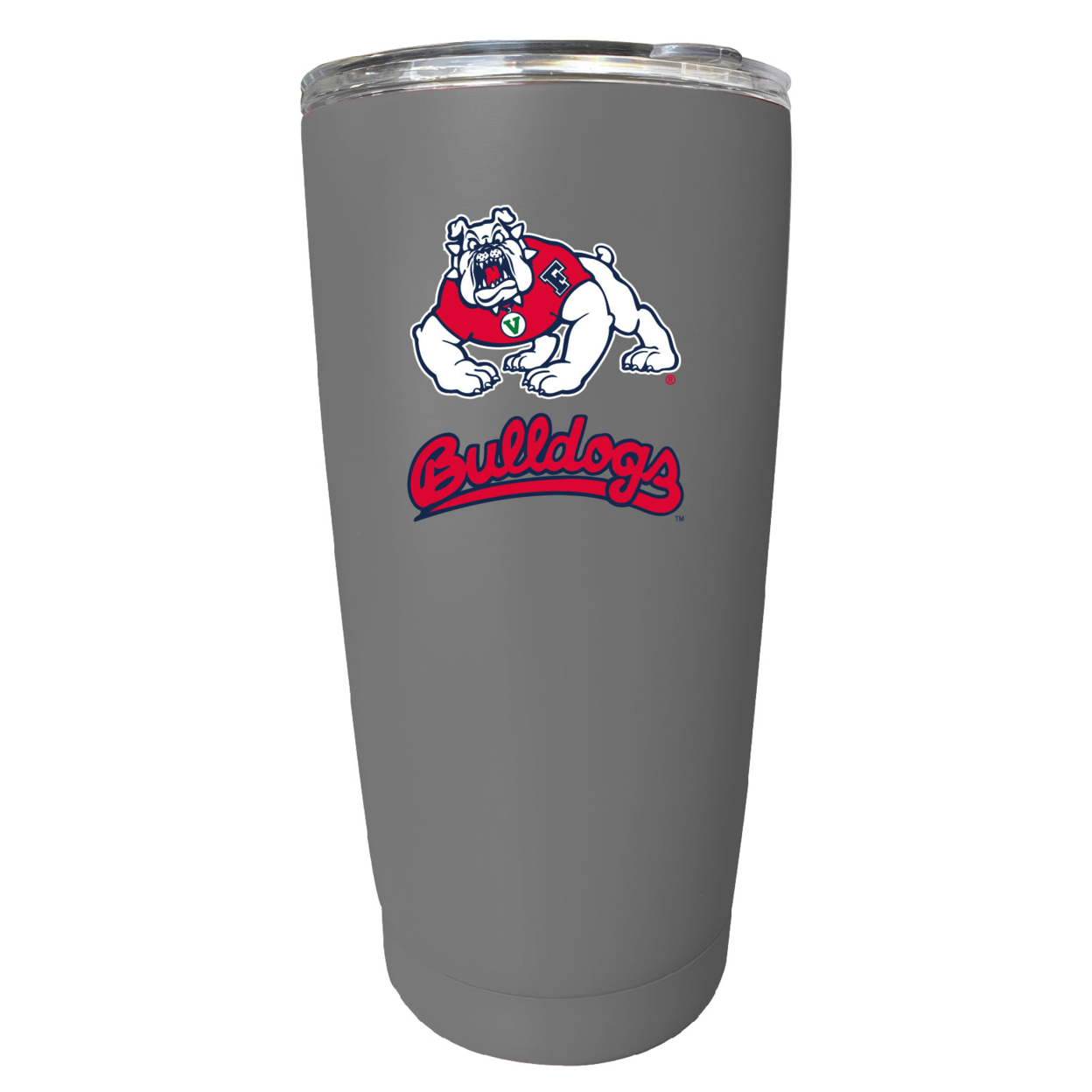 Fresno State Bulldogs 16 Oz Stainless Steel Insulated Tumbler - Gray